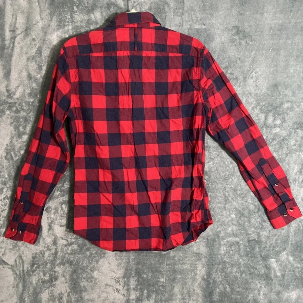 Banana republic grant fit checkerboard red men's small